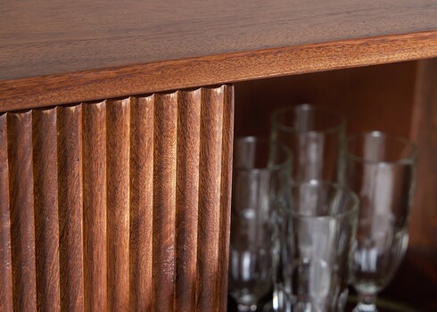 Kapp GATSBY pruun / kuldne, 80x40xH125 cm