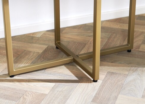 Kapp GATSBY pruun / kuldne, 80x40xH125 cm