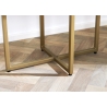 Kapp GATSBY pruun / kuldne, 80x40xH125 cm