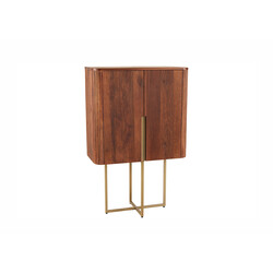 Kapp GATSBY pruun / kuldne, 80x40xH125 cm
