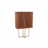 Kapp GATSBY pruun / kuldne, 80x40xH125 cm