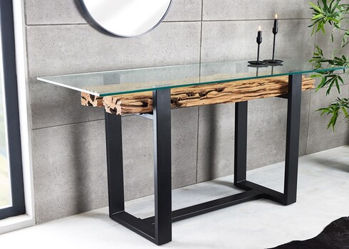 Konsoollaud BARRACUDA naturaalne, 150x50xH76 cm