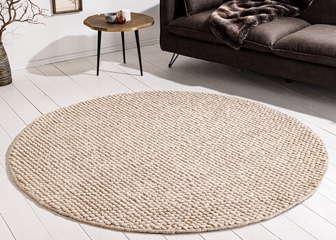 Vaip WOOL beež, 150x150 cm