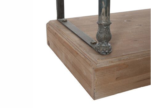 Riiul CROSS pruun / must, 148x39xH214 cm