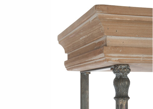 Riiul CROSS pruun / must, 148x39xH214 cm