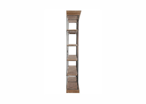 Riiul CROSS pruun / must, 148x39xH214 cm