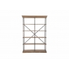 Riiul CROSS pruun / must, 148x39xH214 cm