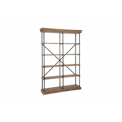 Riiul CROSS pruun / must, 148x39xH214 cm