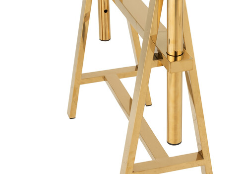 Reguleeritav kirjutuslaud GLASS kuldne / klaas, 150x80xH78 cm