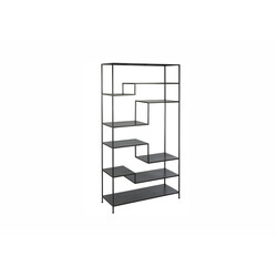Riiul LEVELS must, 101x39xH186 cm
