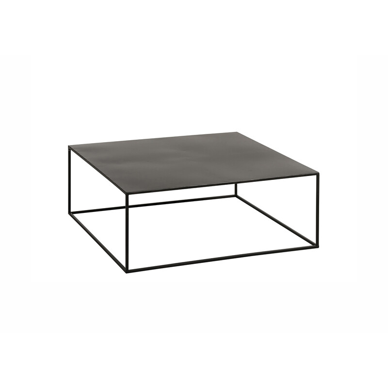 Diivanilaud CLARO must, 80x80xH30 cm