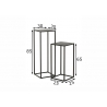 Abilaudade komplekt CLARO must, 2 tk