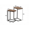 Abilaudade komplekt RECTO pruun / must, 2 tk