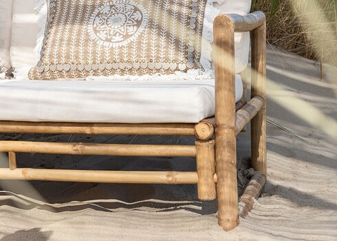 Diivan TIKI helepruun / beež, 150x80xH71 cm