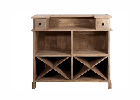 Baarikapp BOX helepruun, 120x50xH108 cm