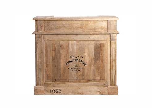 Baarikapp BOX helepruun, 120x50xH108 cm