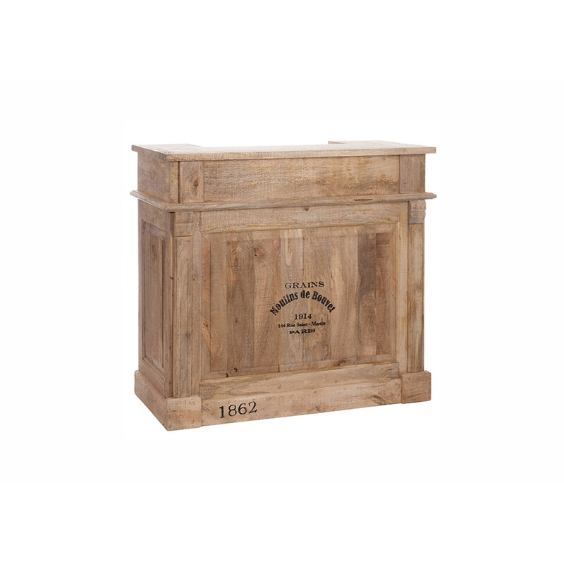 Baarikapp BOX helepruun, 120x50xH108 cm