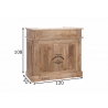 Baarikapp BOX helepruun, 120x50xH108 cm