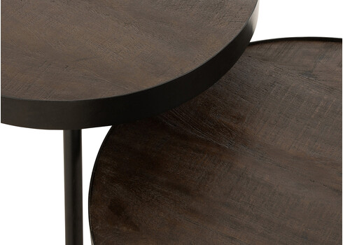 Abilaud FIEN tumepruun / must, 60x60xH33 cm