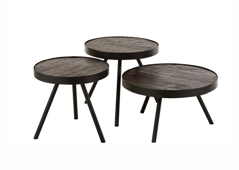 Abilaud FIEN tumepruun / must, 60x60xH33 cm