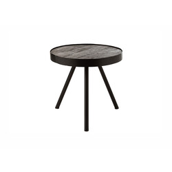 Abilaud FIEN tumepruun / must, 50x50xH48 cm