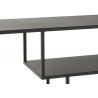 Riiul NIVEL must, 120x30xH81,5 cm