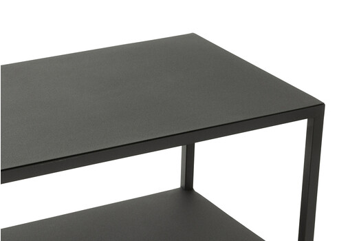 Riiul NIVEL must, 120x30xH81,5 cm