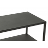 Riiul NIVEL must, 120x30xH81,5 cm