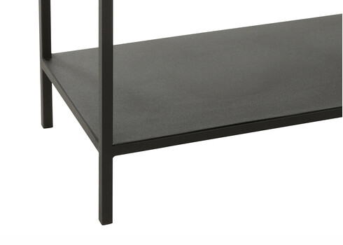 Riiul NIVEL must, 120x30xH81,5 cm