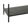 Riiul NIVEL must, 120x30xH81,5 cm
