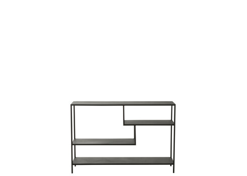 Riiul NIVEL must, 120x30xH81,5 cm