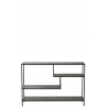 Riiul NIVEL must, 120x30xH81,5 cm