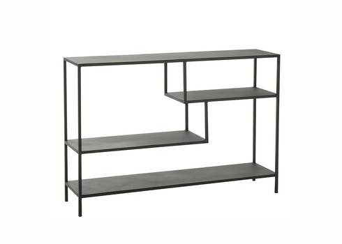 Riiul NIVEL must, 120x30xH81,5 cm