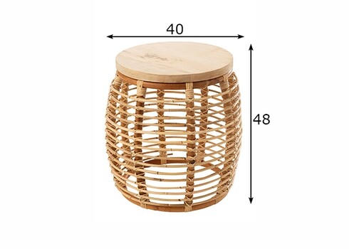 Abilaud ANA pruun, 40x40xH48 cm
