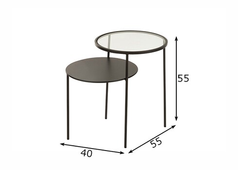 Abilaud ABIERTO must, 55x40xH55 cm