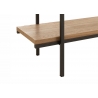 Riiul PARED pruun, 141x34xH166 cm
