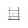 Riiul PARED pruun, 141x34xH166 cm