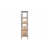 Riiul PARED pruun, 141x34xH166 cm