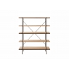 Riiul PARED pruun, 141x34xH166 cm