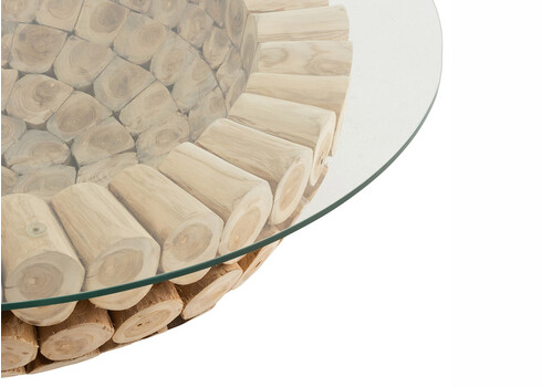 Diivanilaud DISCS naturaalne, 110x110xH30 cm