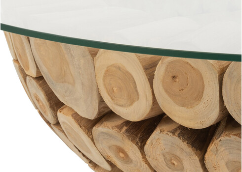 Diivanilaud DISCS naturaalne, 110x110xH30 cm