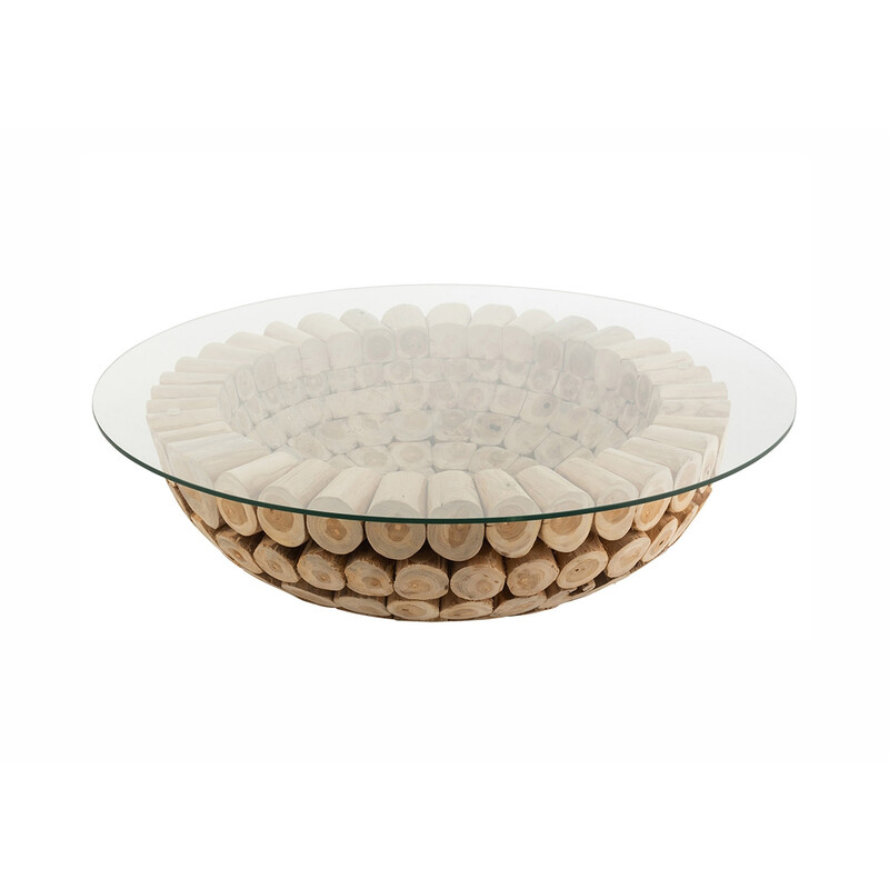 Diivanilaud DISCS naturaalne, 110x110xH30 cm
