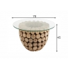Diivanilaud DISCS naturaalne, 70x70xH45 cm