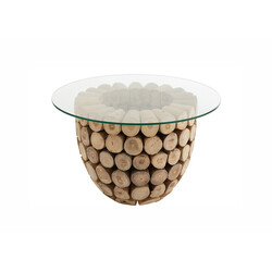 Diivanilaud DISCS naturaalne, 70x70xH45 cm
