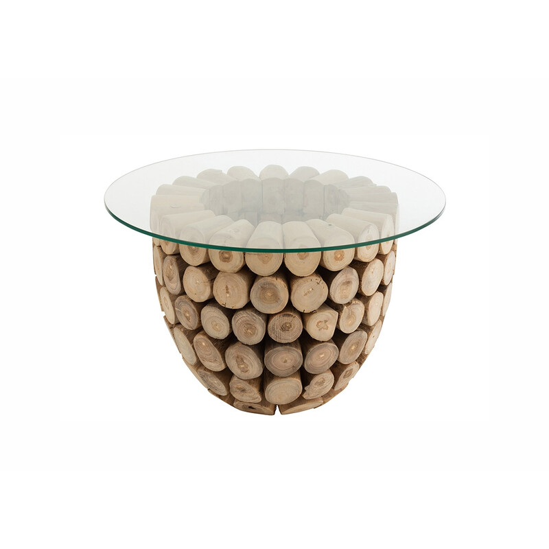 Diivanilaud DISCS naturaalne, 70x70xH45 cm