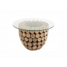 Diivanilaud DISCS naturaalne, 70x70xH45 cm