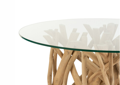 Diivanilaud BRANCH naturaalne, 80x80xH42 cm