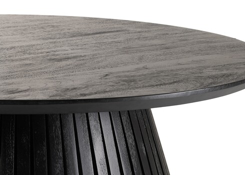 Diivanilaud VINCENT must, 80x80xH40 cm