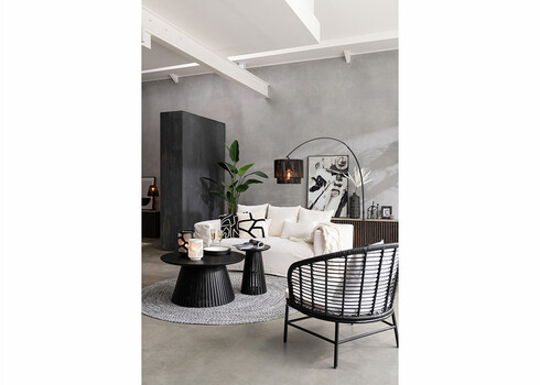 Diivanilaud VINCENT must, 40x40xH52 cm