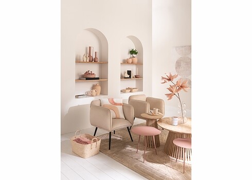 Diivanilaud VINCENT naturaalne, 40x40xH52 cm